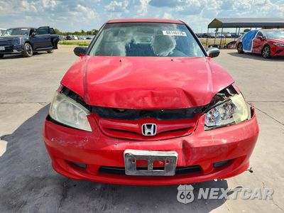Piąte zdjęcie samochodu w środku: 2005 HONDA CIVIC DX VP VIN:1HGES16395L003803 - miniatura