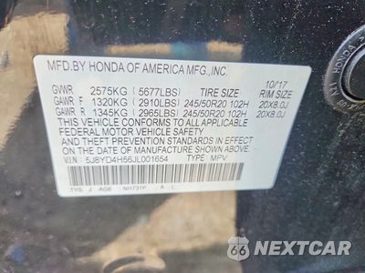 Zdjęcie 13 z 13 samochodu: 2018 ACURA MDX TECHNOLOGY VIN:5J8YD4H56JL001654 - miniatura