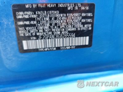 Zdjęcie 12 z 12 samochodu: 2016 SUBARU CROSSTREK LIMITED VIN:JF2GPANC8G8285594 - miniatura