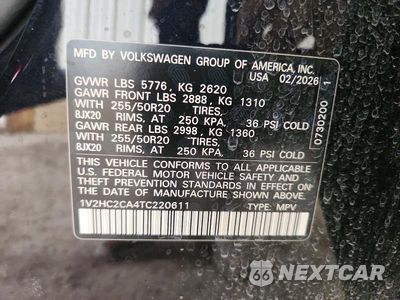 Zdjęcie 14 z 14 samochodu: 2026 VOLKSWAGEN ATLAS CROSS SPORT SE VIN:1V2HC2CA4TC220611 - miniatura