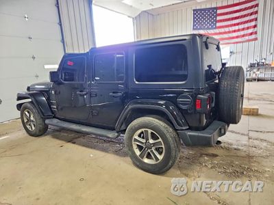 Drugie zdjęcie samochodu z przodu: 2019 JEEP WRANGLER UNLIMITED SAHARA VIN:1C4HJXEN6KW624656 - miniatura