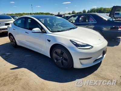 Czwarte zdjęcie samochodu z boku: 2023 TESLA MODEL 3 VIN:5YJ3E1EA1PF576195 - miniatura