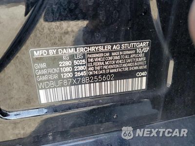 Zdjęcie 12 z 12 samochodu: 2008 MERCEDES-BENZ E 350 4MATIC VIN:WDBUF87X78B255602 - miniatura