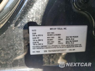 Zdjęcie 12 z 12 samochodu: 2023 TESLA MODEL Y VIN:7SAYGDEF5PF590827 - miniatura