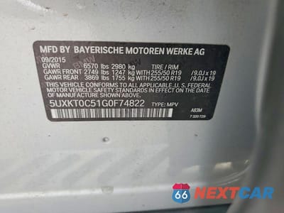 Zdjęcie 12 z 12 samochodu: 2016 BMW X5 XDR40E VIN:5UXKT0C51G0F74822 - miniatura