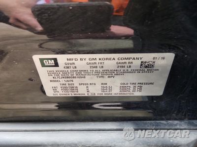 Zdjęcie 13 z 13 samochodu: 2016 CHEVROLET TRAX LS VIN:KL7CJNSB6GB616948 - miniatura