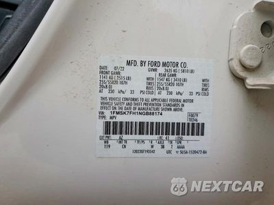 Zdjęcie 13 z 13 samochodu: 2022 FORD EXPLORER LIMITED VIN:1FMSK7FH1NGB88174 - miniatura