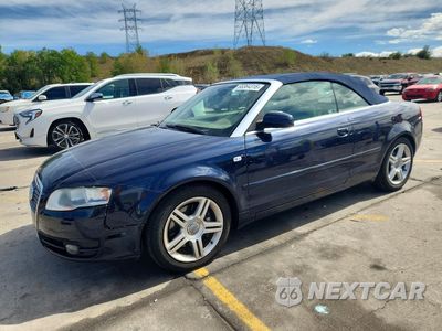 2007 AUDI A4 2.0T CABRIOLET QUATTRO WAUDF48H87K035768 - główne zdjęcie licytacji z USA - miniatura