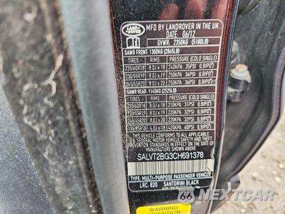 Zdjęcie 13 z 13 samochodu: 2012 LAND ROVER RANGE ROVER EVOQUE DYNAMIC PREMIUM VIN:SALVT2BG3CH691378 - miniatura