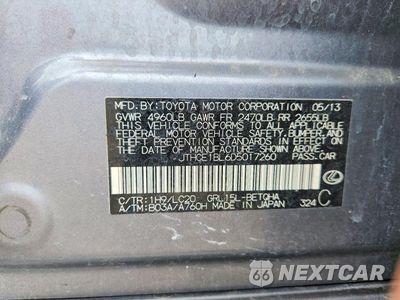 Zdjęcie 12 z 12 samochodu: 2013 LEXUS GS 350 VIN:JTHCE1BL6D5017260 - miniatura
