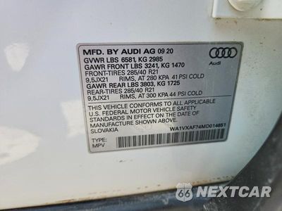 Zdjęcie 13 z 13 samochodu: 2021 AUDI Q7 PRESTIGE VIN:WA1VXAF74MD014651 - miniatura