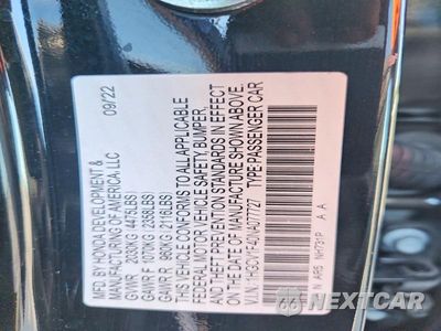Zdjęcie 13 z 13 samochodu: 2022 HONDA ACCORD SPORT SE VIN:1HGCV1F40NA077727 - miniatura