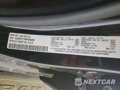 Zdjęcie 12 z 12 samochodu: 2022 RAM 1500 LARAMIE VIN:1C6SRFJTXNN188246 - miniatura