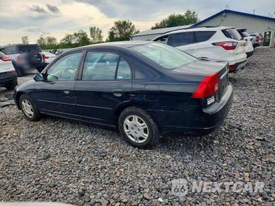 Drugie zdjęcie samochodu z przodu: 2001 HONDA CIVIC VIN:1HGES16591L062345 - miniatura