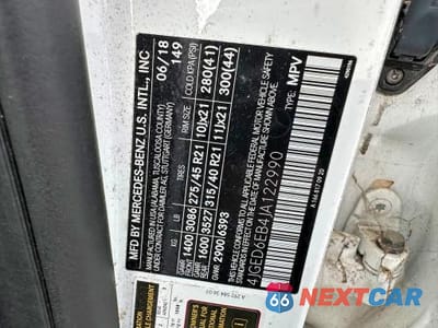 Zdjęcie 10 z 10 samochodu: 2018 MERCEDES-BENZ GLE COUPE 43 AMG VIN:4JGED6EB4JA122990 - miniatura