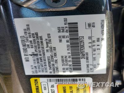 Zdjęcie 12 z 12 samochodu: 2019 FORD FUSION SE VIN:3FA6P0T92KR239753 - miniatura