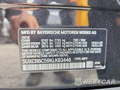 Zdjęcie 13 z 13 samochodu: 2019 BMW X5 XDRIVE40I VIN:5UXCR6C59KLK83446 - miniatura