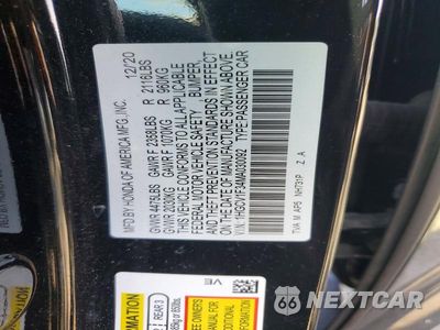 Zdjęcie 12 z 12 samochodu: 2021 HONDA ACCORD SPORT VIN:1HGCV1F34MA030092 - miniatura