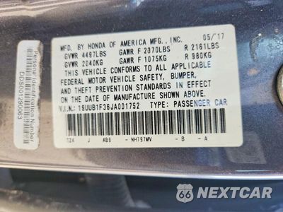 Zdjęcie 12 z 12 samochodu: 2018 ACURA TLX VIN:19UUB1F36JA001752 - miniatura