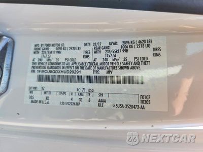 Zdjęcie 12 z 12 samochodu: 2017 FORD ESCAPE SE VIN:1FMCU0GDXHUD20291 - miniatura