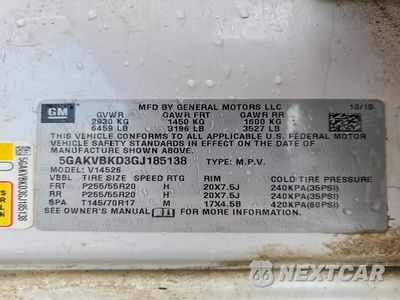 Zdjęcie 13 z 13 samochodu: 2016 BUICK ENCLAVE VIN:5GAKVBKD3GJ185138 - miniatura