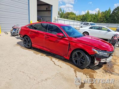 Czwarte zdjęcie samochodu z boku: 2018 HONDA ACCORD SPORT VIN:1HGCV1F3XJA033199 - miniatura