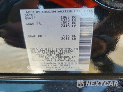 Zdjęcie 13 z 13 samochodu: 2025 NISSAN ALTIMA SV VIN:1N4BL4DV0SN383253 - miniatura