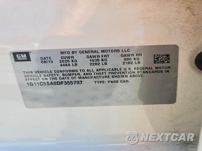 Zdjęcie 12 z 12 samochodu: 2013 CHEVROLET MALIBU 1LT VIN:1G11C5SA8DF355797 - miniatura