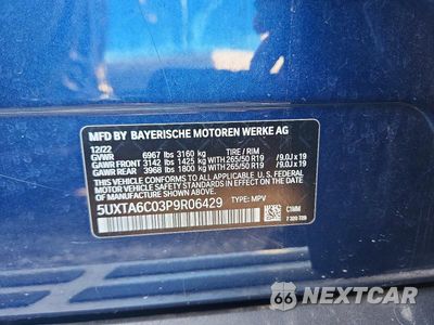 Zdjęcie 13 z 13 samochodu: 2023 BMW X5 XDRIVE45E VIN:5UXTA6C03P9R06429 - miniatura