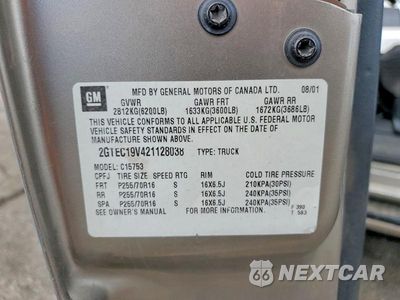 Zdjęcie 13 z 13 samochodu: 2002 GMC NEW SIERRA C1500 VIN:2GTEC19V421128038 - miniatura