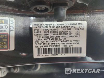 Zdjęcie 14 z 14 samochodu: 2015 HONDA CR-V EXL VIN:2HKRM4H73FH621619 - miniatura