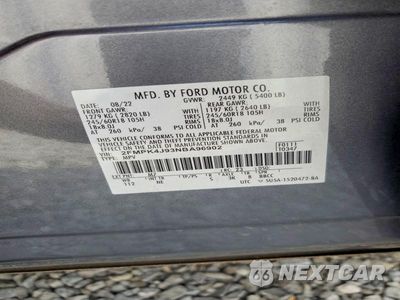 Zdjęcie 13 z 13 samochodu: 2022 FORD EDGE SEL VIN:2FMPK4J93NBA96902 - miniatura