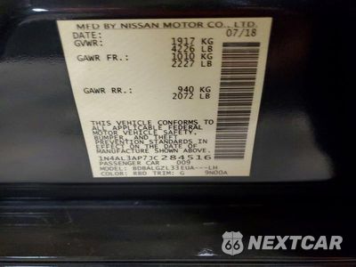 Zdjęcie 13 z 13 samochodu: 2018 NISSAN ALTIMA 2.5 S VIN:1N4AL3AP7JC284516 - miniatura
