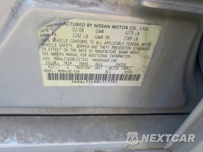 Zdjęcie 12 z 12 samochodu: 2008 NISSAN ALTIMA 2.5 VIN:1N4AL21E68C217201 - miniatura