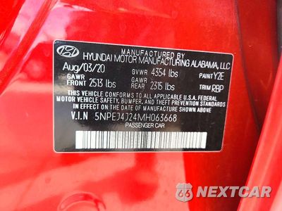 Zdjęcie 12 z 12 samochodu: 2021 HYUNDAI SONATA N LINE VIN:5NPEJ4J24MH063668 - miniatura
