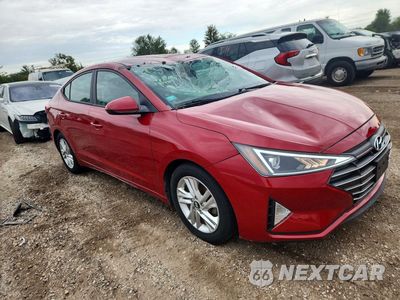 Czwarte zdjęcie samochodu z boku: 2019 HYUNDAI ELANTRA SEL VIN:5NPD84LF0KH453817 - miniatura