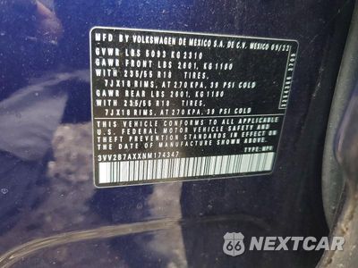 Zdjęcie 13 z 13 samochodu: 2022 VOLKSWAGEN TIGUAN SE VIN:3VV2B7AXXNM174347 - miniatura