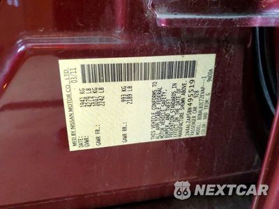 Zdjęcie 12 z 12 samochodu: 2011 NISSAN ALTIMA 2.5 VIN:1N4AL2AP5BN495519 - miniatura