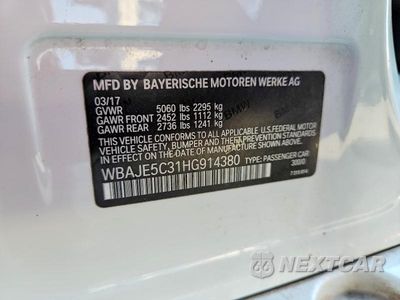 Zdjęcie 12 z 12 samochodu: 2017 BMW 540 I VIN:WBAJE5C31HG914380 - miniatura