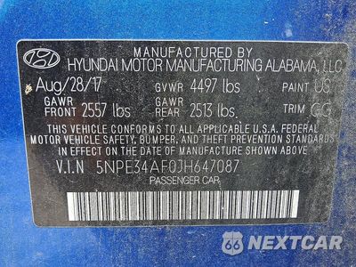 Zdjęcie 12 z 12 samochodu: 2018 HYUNDAI SONATA SEL VIN:5NPE34AF0JH647087 - miniatura