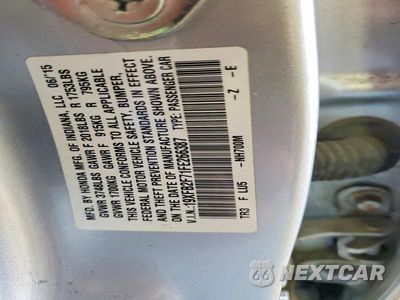 Zdjęcie 12 z 12 samochodu: 2015 HONDA CIVIC SE VIN:19XFB2F71FE266387 - miniatura