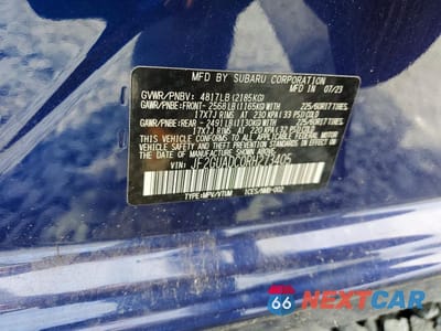 Zdjęcie 12 z 12 samochodu: 2024 SUBARU CROSSTREK PREMIUM VIN:JF2GUADC0RH273405 - miniatura