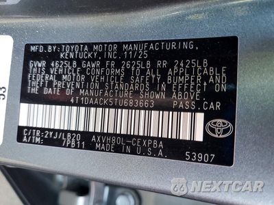 Zdjęcie 12 z 12 samochodu: 2026 TOYOTA CAMRY XSE VIN:4T1DAACK5TU683663 - miniatura