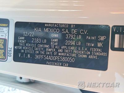 Zdjęcie 13 z 13 samochodu: 2023 KIA FORTE GT LINE VIN:3KPF54AD0PE580050 - miniatura