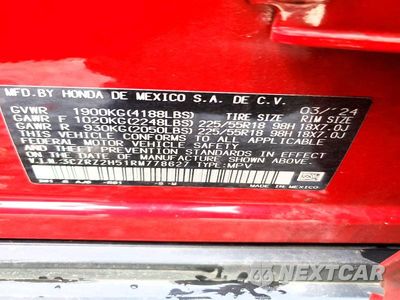 Zdjęcie 13 z 13 samochodu: 2024 HONDA HR-V SPORT VIN:3CZRZ2H51RM778627 - miniatura