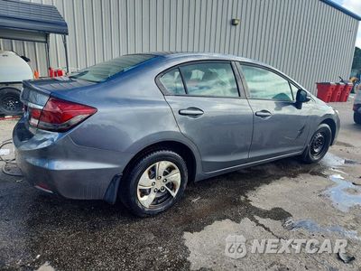 Trzecie zdjęcie samochodu z tyłu: 2013 HONDA CIVIC LX VIN:2HGFB2F53DH300668 - miniatura