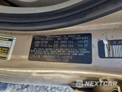 Zdjęcie 12 z 12 samochodu: 2006 HYUNDAI ELANTRA GLS VIN:KMHDN46DX6U342802 - miniatura