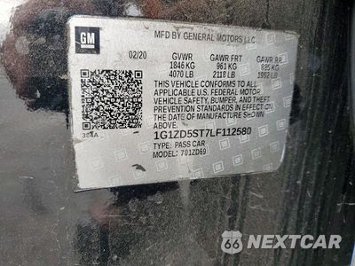 Zdjęcie 13 z 13 samochodu: 2020 CHEVROLET MALIBU LT VIN:1G1ZD5ST7LF112580 - miniatura