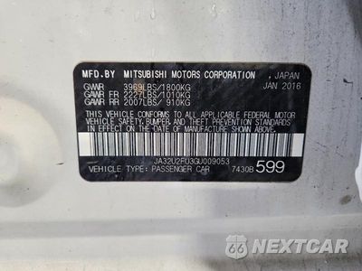 Zdjęcie 12 z 12 samochodu: 2016 MITSUBISHI LANCER ES VIN:JA32U2FU3GU009053 - miniatura