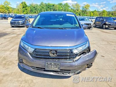 Piąte zdjęcie samochodu w środku: 2021 HONDA ODYSSEY EXL VIN:5FNRL6H71MB040002 - miniatura